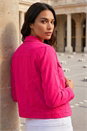 Pink Stretch Pocket Detail Jacket, Image 3 of 4