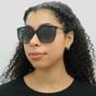  Square Black Dark Grey Gradient Sunglasses, Image 8 of 8