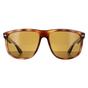 Brown Ray-Ban Brown Rectangle Tortoise Brown Polarized 4147 Sunglasses, Image 1 of 4