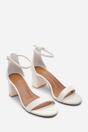 White Beacon Ankle Strap Block Heel Sandals, Image 4 of 6