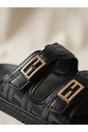 Black Willow Patterned Buckle Sandals, Image 1 of 8