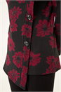 Red Cowl Neck Buttoned Top, Image 5 of 5