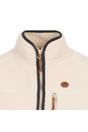 White Quake Leather Trim Fleece Jacket, Image 4 of 4