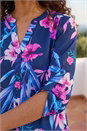 Pink Tropical Print Longline Blouse, Image 4 of 4