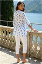 Blue Floral Print Overshirt, Image 2 of 4