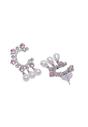 Light Pink Diva C-Shaped Drop Earrings, Image 3 of 5