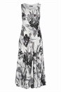 Ivory  Crushed Bias Cut Satin Dress, Image 3 of 5