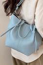 Blue Structured Handbag With Shoulder Strap, Image 4 of 4