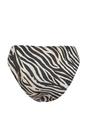 Multi Zebra Print Regular Waist Bikini Bottom with Minimal Clean Fit, Image 4 of 5