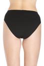 Black Camille Lingerie Black 3 Pack Lace Front HI-Leg Briefs, Image 3 of 4