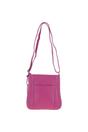 Raspberry 'Edinburgh' Real Leather Crossbody Bag, Image 4 of 4