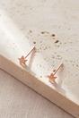 Rose Gold Sterling Silver Minimalist Star Studs, Image 2 of 2