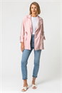 Light Pink Tie Waist Longline Jacket, Image 5 of 5