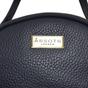 Navy 'BETTY' Zip Top Mini Pebble Grain Leather Backpack, Image 3 of 6