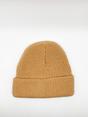 Beige SVNX Beige Knitted Ribbed Beanie, Image 2 of 2