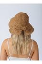 Beige Bowknot Straw Sun Hat, Image 2 of 4