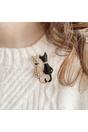 Gold Vintage Cat Brooch, Image 1 of 4