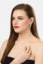 Light Pink Cascading Snowflake Earrings, Image 4 of 4