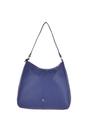 Blue Real Leather Medium Shoulder Bag, Image 4 of 5