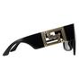 Black Versace Black Square Black Dark Grey Sunglasses, Image 4 of 6