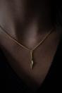 Gold Gold Drop Down Arrow Necklace, Image 5 of 5