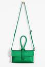 Green Sarta Green Italian Leather Wristlet Clutch Bag, Image 2 of 4