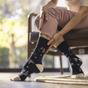 Navy 6 Pairs Patterned Non-Binding Cotton Socks, Image 3 of 5