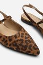 Multi Estrella Pointed Toe Mary Jane Open Back Ballet Flats, Image 5 of 7