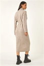 Natural  Dusk Belted Knit Midi Dress, Image 3 of 5