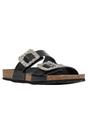 Black D Brionia R Grain Leather Sandals, Image 1 of 5