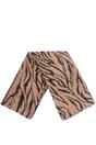 Brown Sarta Brown Tiger Stripe Lightweight Foil Scarf, Image 3 of 4
