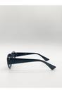 Black Angular Cat-Eye Sunglasses, Image 4 of 7