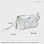 Blue 'TODD' Tie Dye Real Leather Crossbody Wristlet Bag, Image 6 of 6