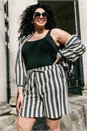 Black Curve Zig Zag Woven Shirt, Image 7 of 7