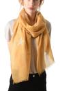 Mustard Silver Glitter Star Lightweight Scarf, Image 2 of 2