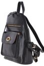 Black 'UrbanX' Vegetable Tanned Real Leather Backpack, Image 2 of 3