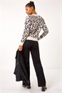 Ivory  Amour Animal Print Knit Jumper, Image 3 of 5