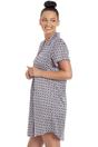 Navy Satin Nightshirt, Image 4 of 5
