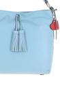 Light Blue Ashwood Leather Light Blue 'Musette' Real Leather Hobo Bag, Image 2 of 5