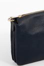 Navy Blue Gia Italian Leather Crossbody Bag, Image 3 of 3