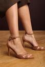 Tan 'Odette' Pointed Open Toe Strappy Heels, Image 1 of 6