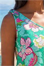 Green Floral Spot Printed Vest Top, Image 4 of 4