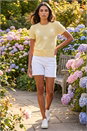 Lemon  Daisy Sparkly Embroidered Knit Top, Image 2 of 4