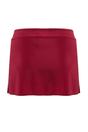 Burgundy Slit Detail Skirted Bikini Bottom, Image 3 of 3