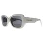 White Prada White Oval Talc Dark Grey PRA08S, Image 2 of 4