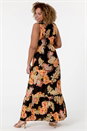 ORANGE Curve Paisley Print Maxi Dress, Image 2 of 4