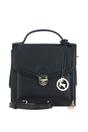 Black Ashwood Leather Black Compact Handbag With Detachable Crossbody Strap, Image 1 of 4