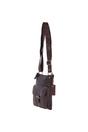 Dark Brown Vintage Small Leather Shoulder Bag, Image 3 of 4