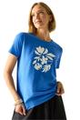 Blue Filandra VX Flower Silhouette TShirt, Image 1 of 5