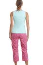 Aqua Camille Lingerie Aqua Poodle Character Capri Cotton Pyjama Set, Image 2 of 5